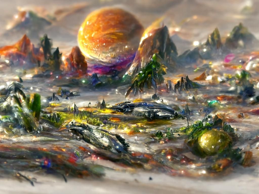 Exotic Galaxy Landscape in 8k Resolution