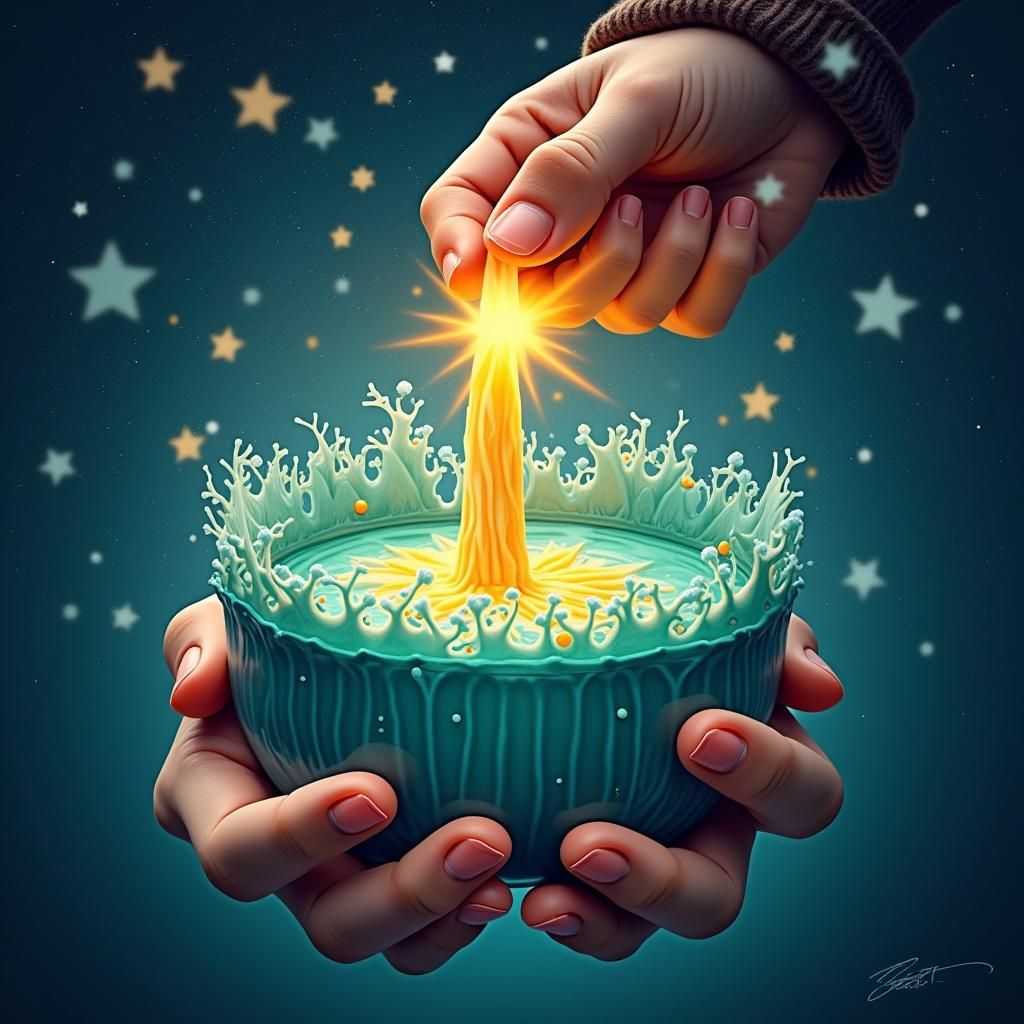 Lacquered Black Egg on Stone Surface