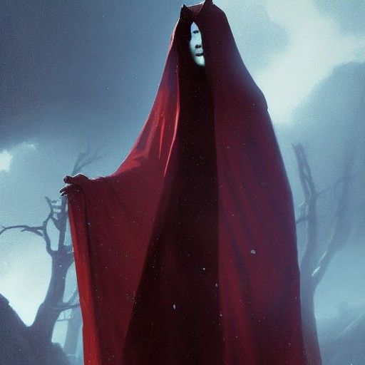 Cloaked Girl on Devilish Altar, Sinister Style