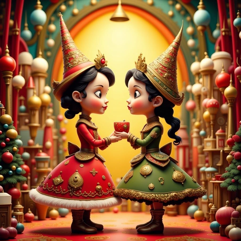 Festive Christmas Dance in Animated 3D Style