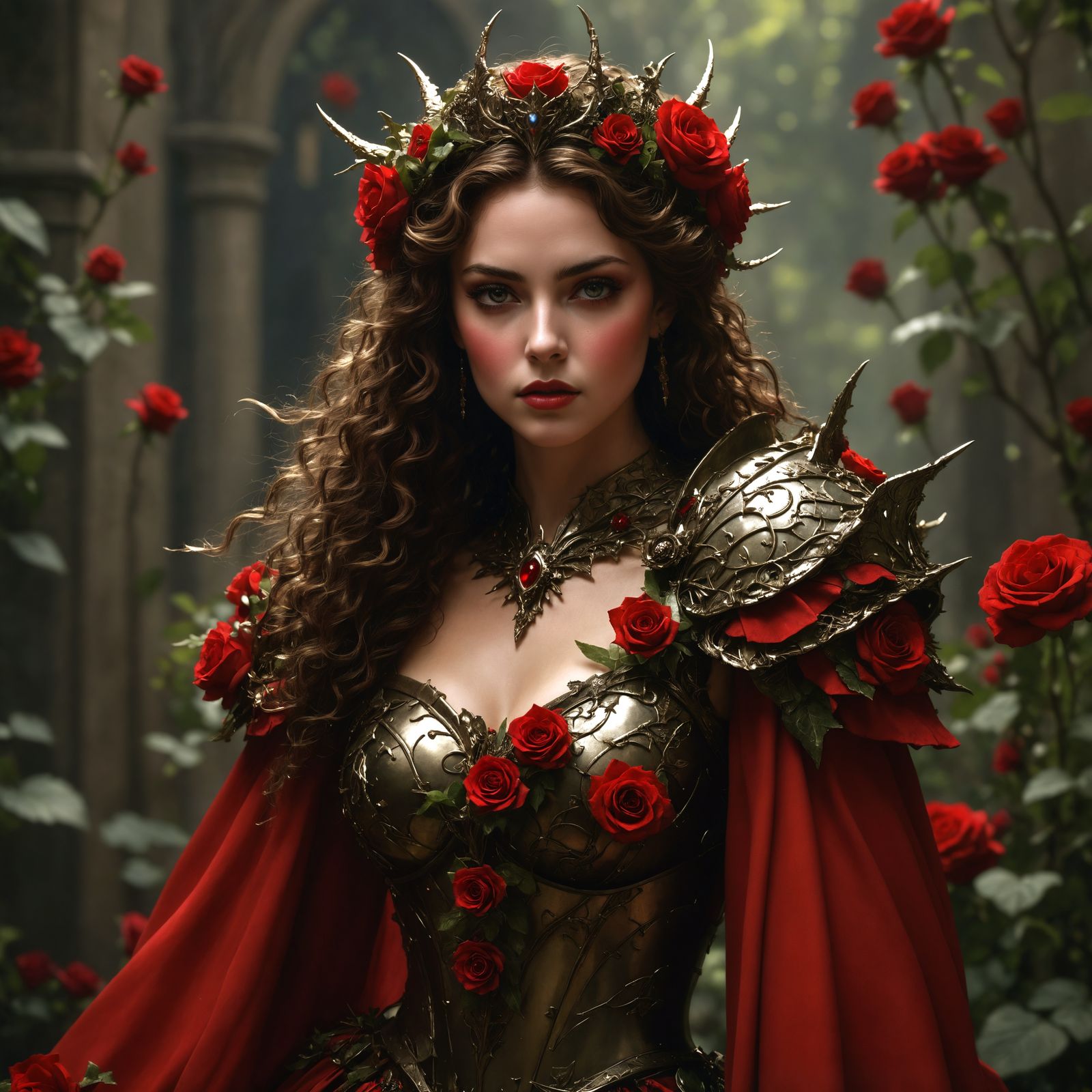 Fairy Queen Britomart in Fantasy Armor