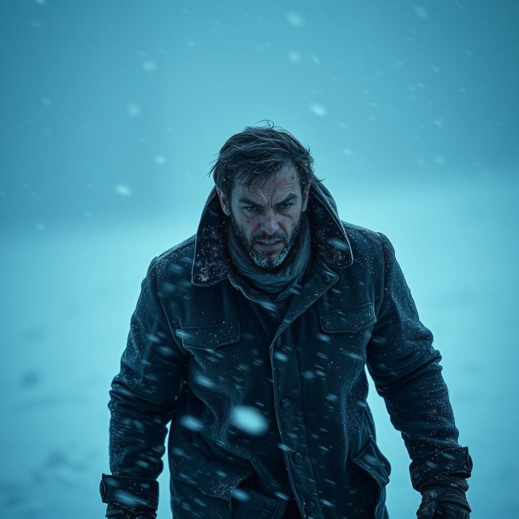 Epic Cinematic Snowstorm Scene