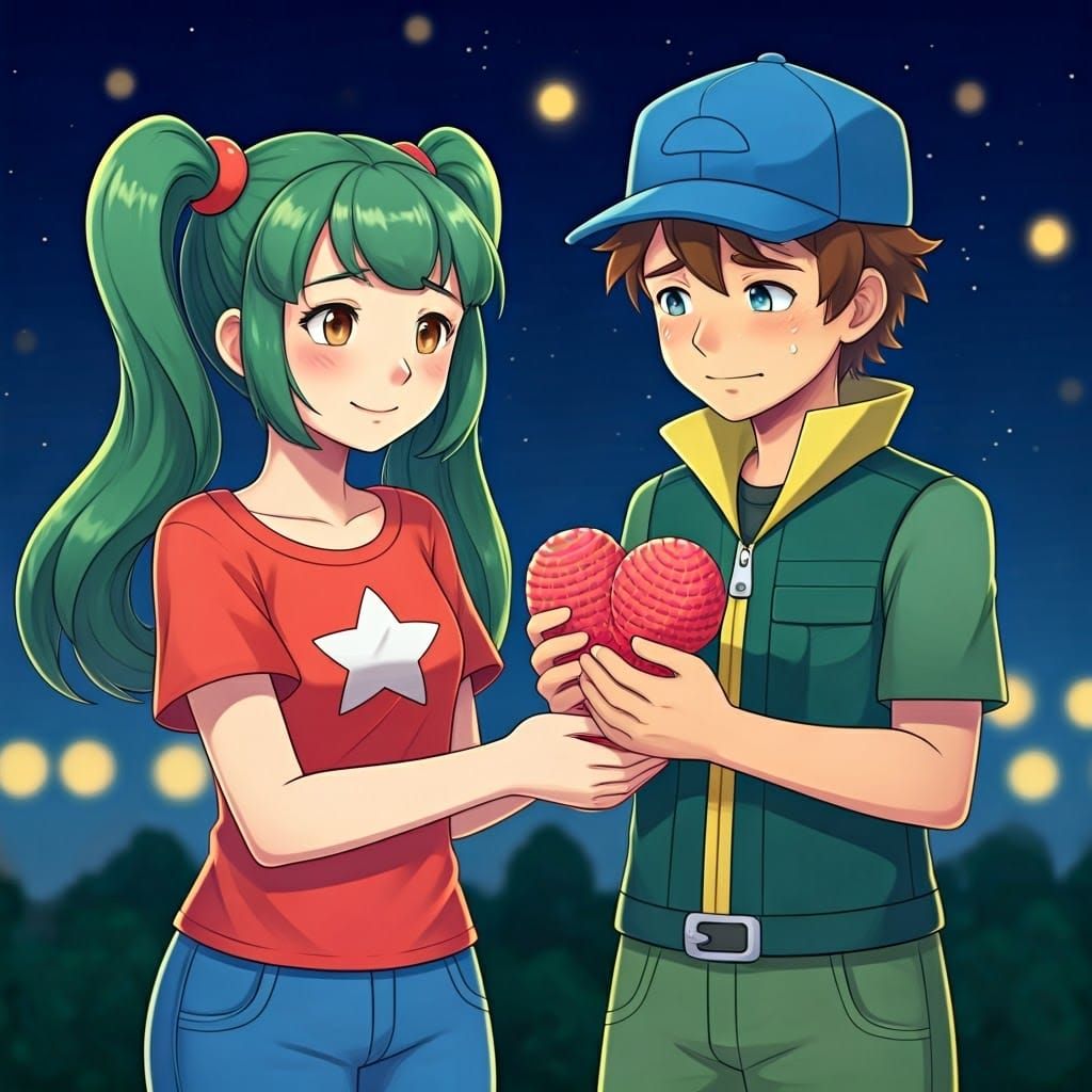 Pokémon Trainers Share Heartfelt Moment with Handmade Gift