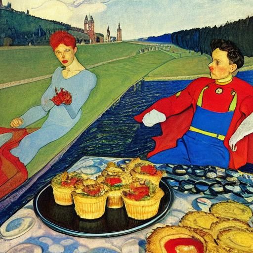 Superhero on Vacation: Classical Portrait