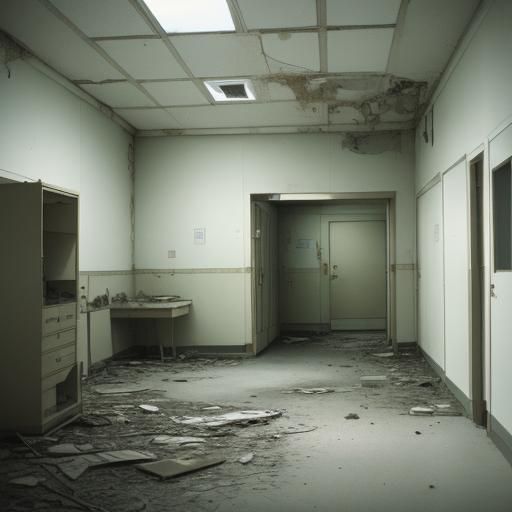 Eerie Abandoned Hospital in Liminal Space