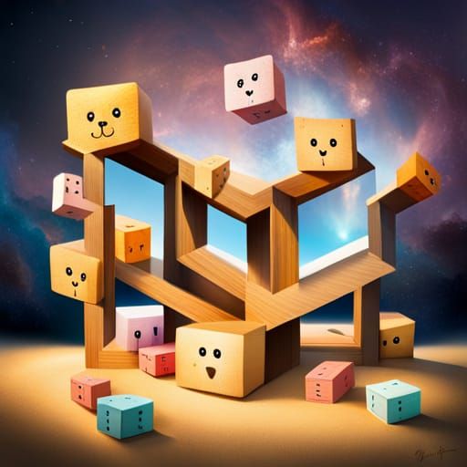 Letter Blocks Spell Thursday with Fuzzy Animals