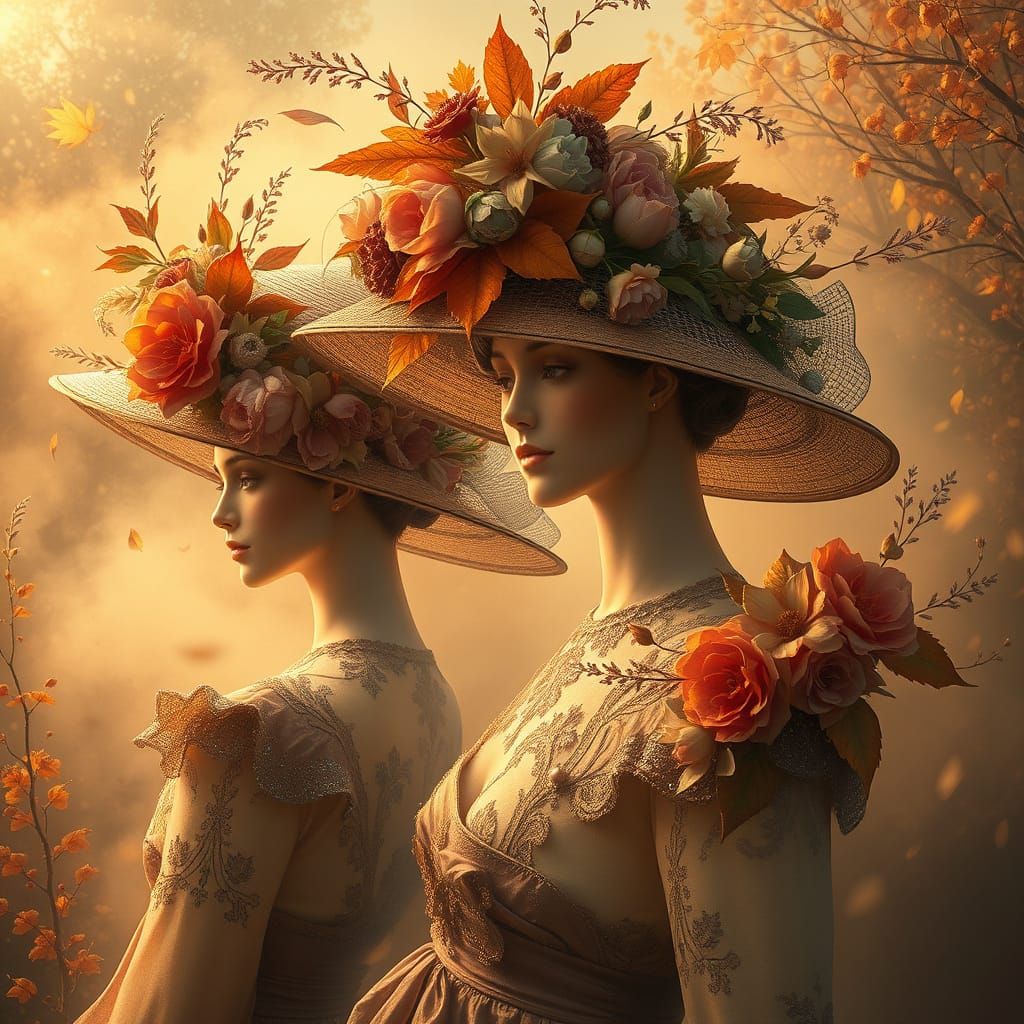 Autumnal Hats in Ethereal Fantasy Style