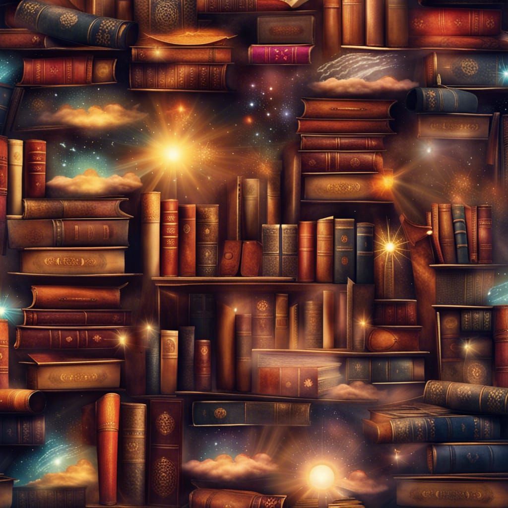 Cosmic Book Collection in Divine Sunshine