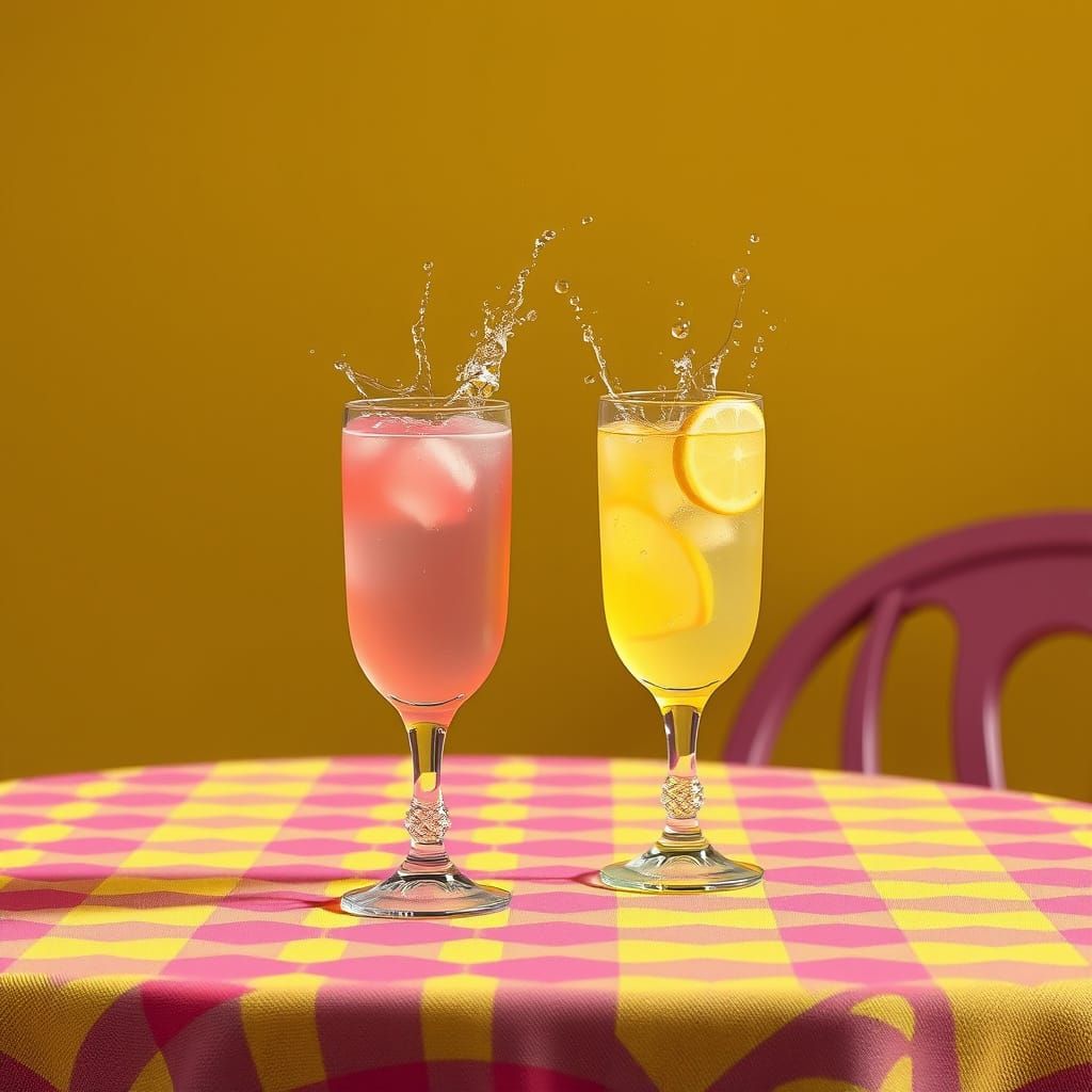 Fantastical Lemonade Still Life in Vibrant Colors