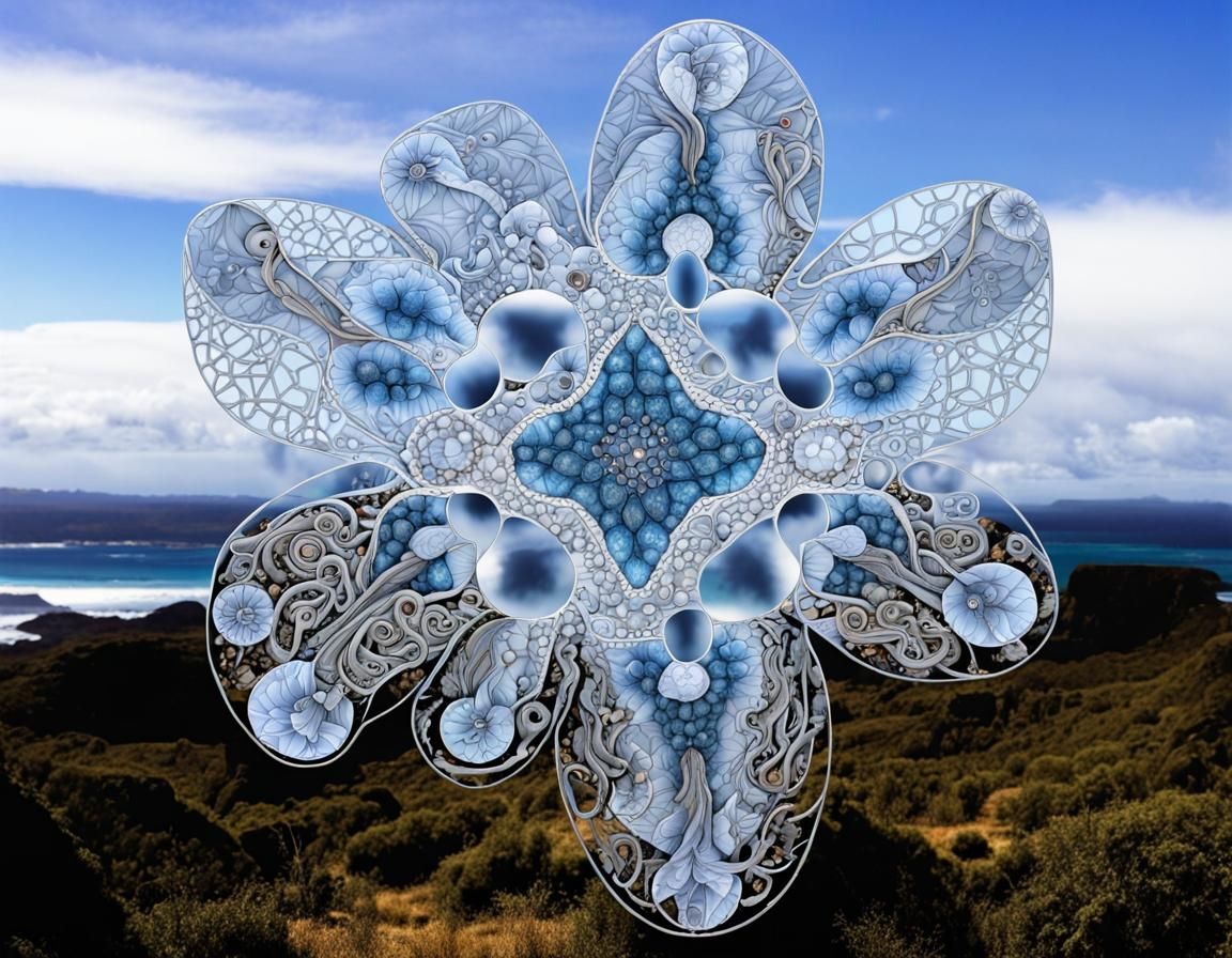 Anthropomorphic Lyrebird with Celtic Filigree Details