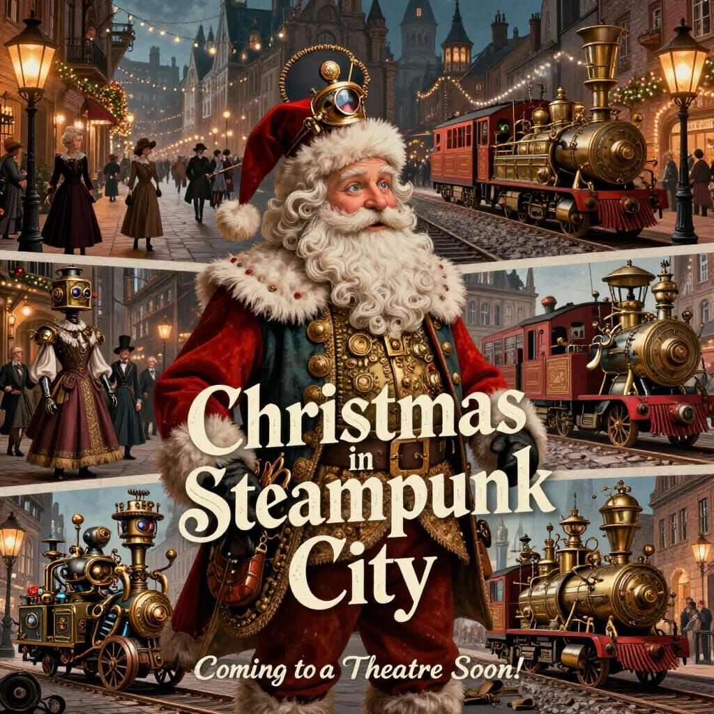 Christmas in Steampunk City Collage