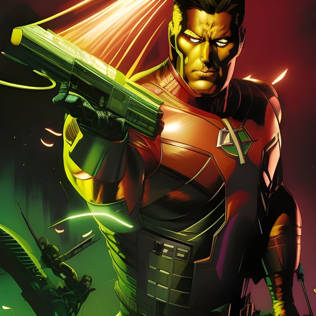 Ironing Man Action Comic Book Art