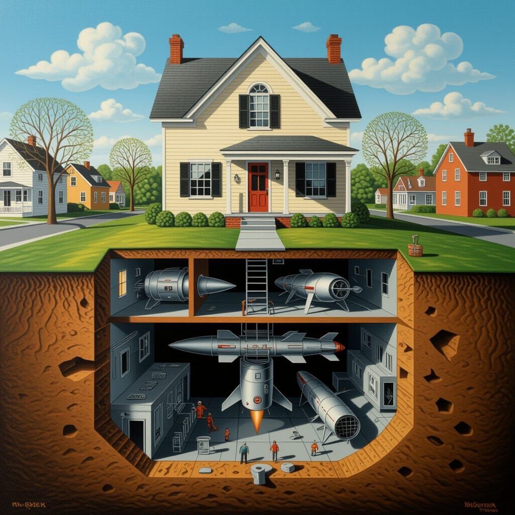 Suburban House Hides Secret Underground Military Base