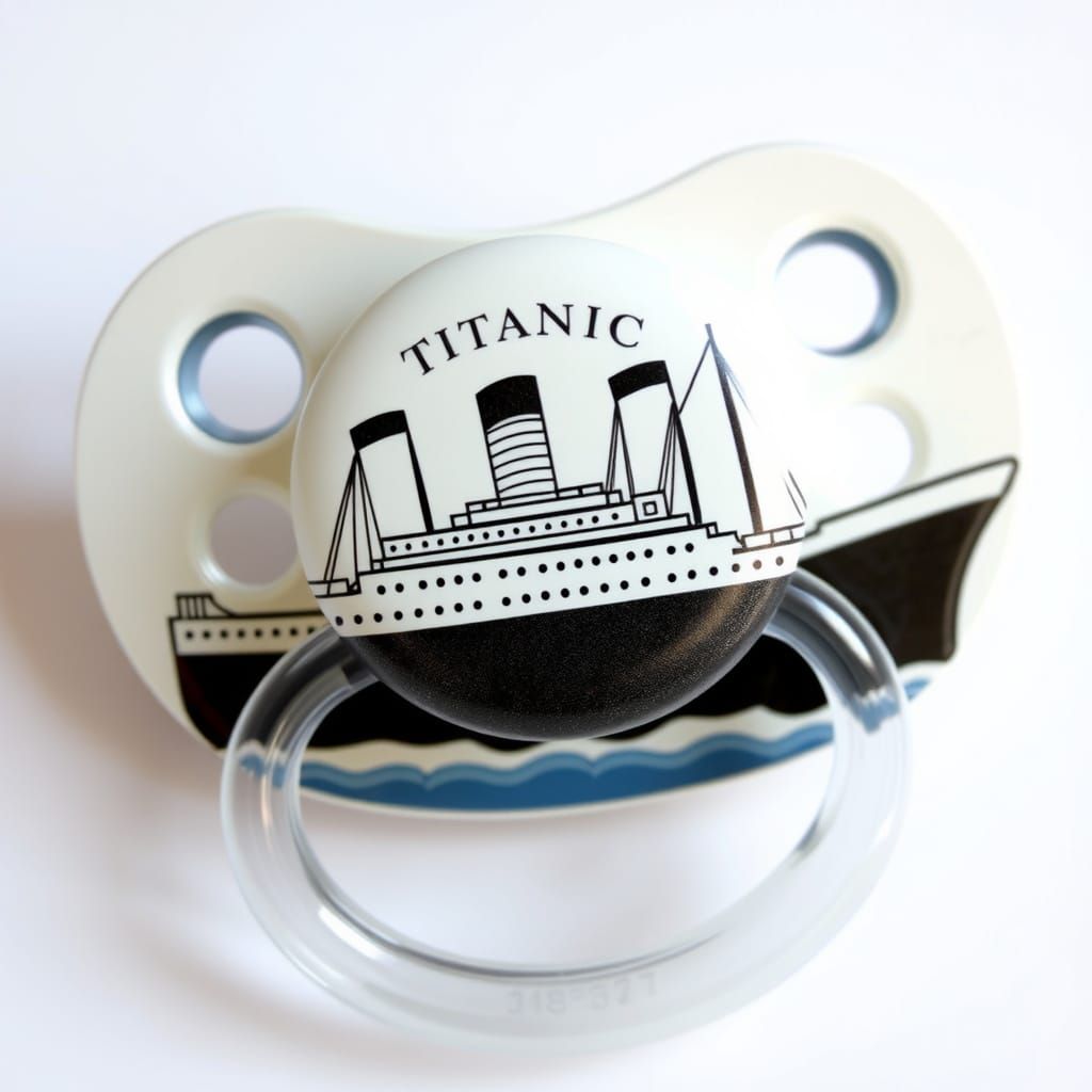 Titanic themed pacifier