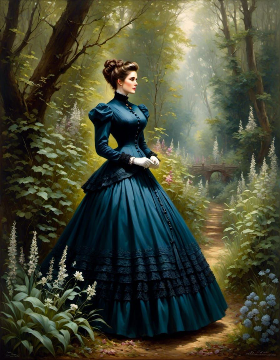 Elegant Victorian Woman Portrait