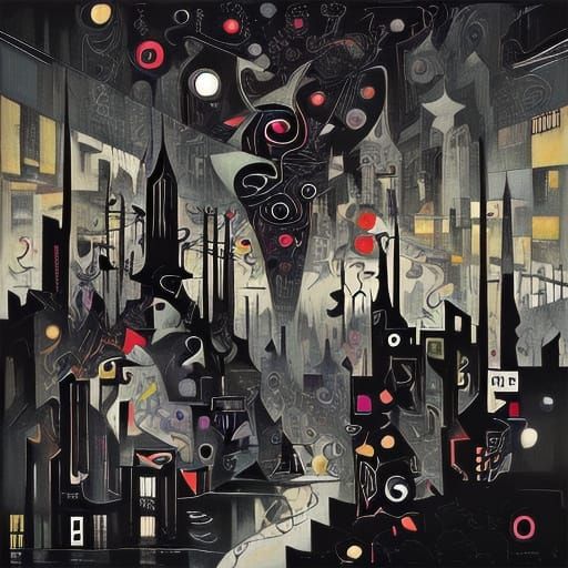 <lora:Kandinsky Blue:1.0> A geometric abstraction featuring a majestic pelican