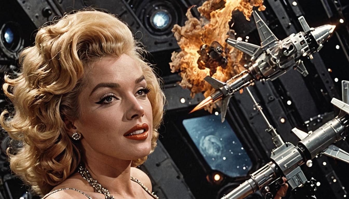 Marilyn Monroe as Barbarella, Digital Art