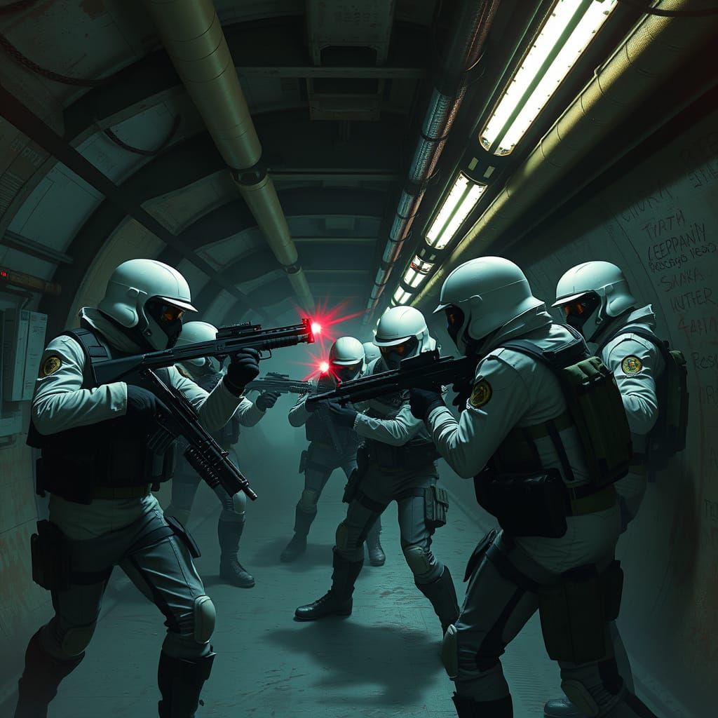 The White Hats are fighting the Cabal shadow troops in an epic fight in tunnels deep underground