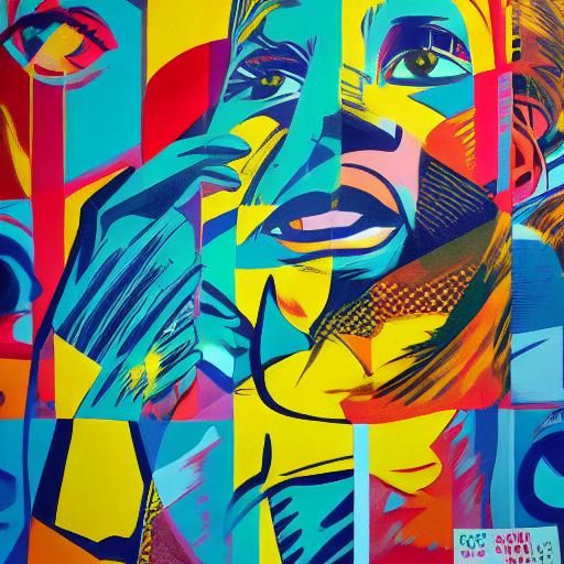 Lady Grinning Soul: Pop Art Defiance