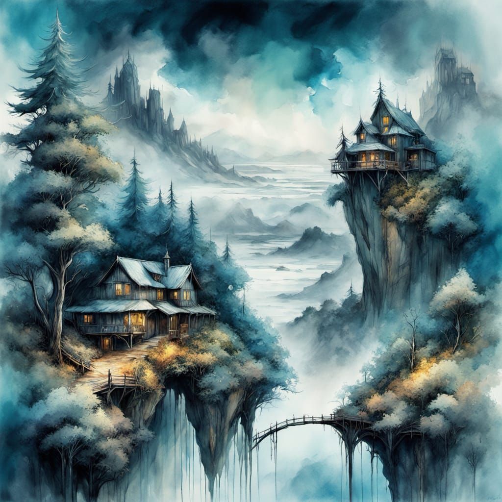 A village lost in the rocks 2