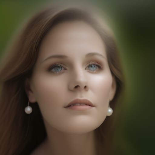 Professional Portrait of a Woman with Pearl Earrings