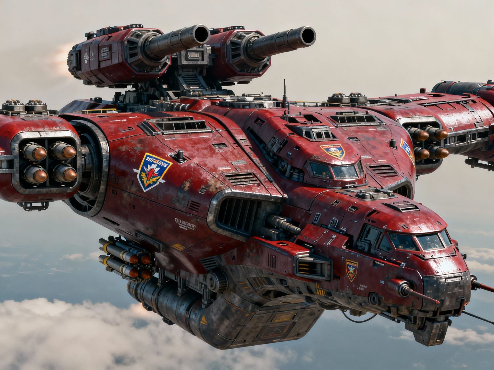 Giant Quetzalcoatl War Machine Soars Over Atmosphere