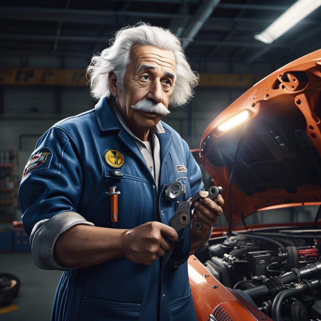 Einstein the Auto Mechanic