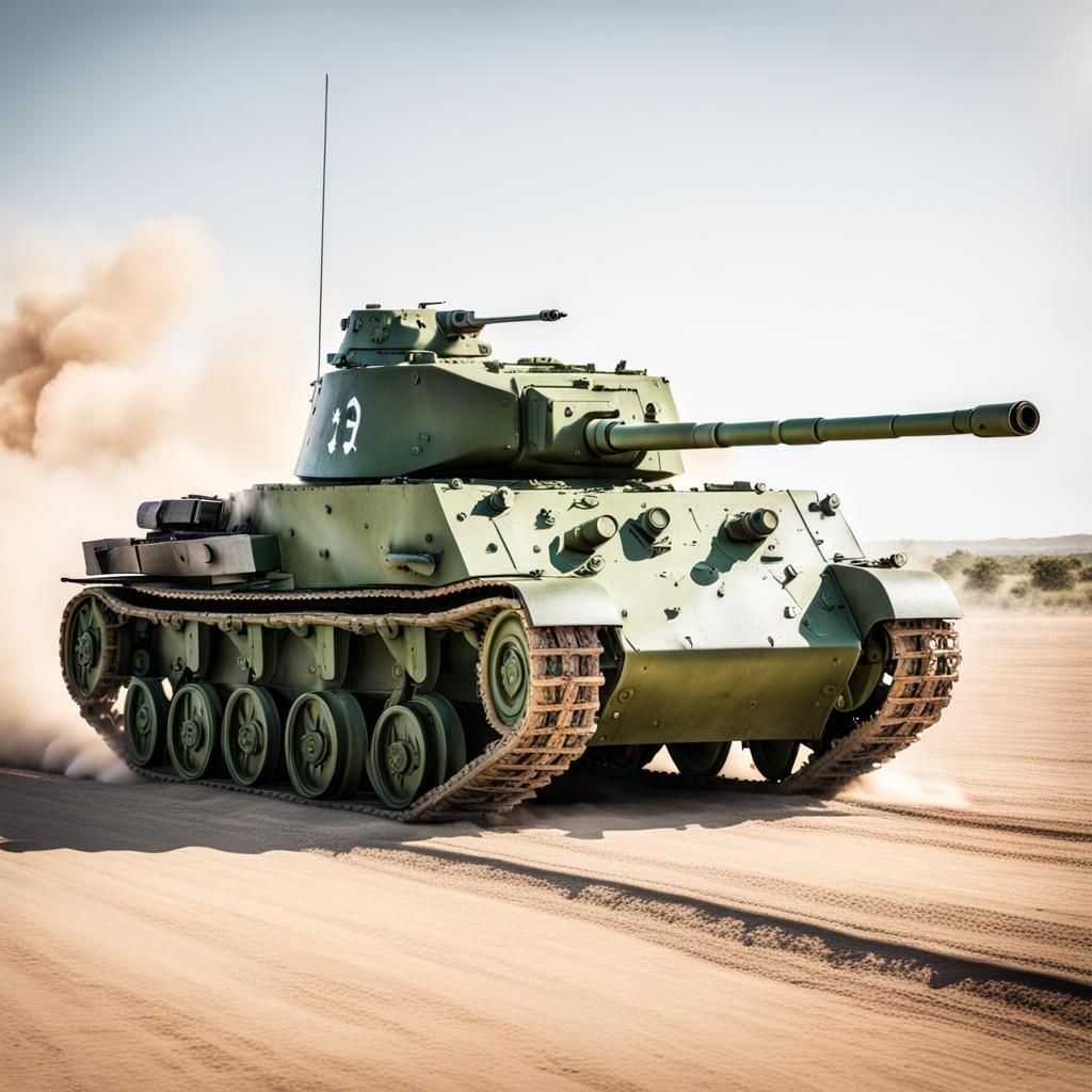 WWII Tank Firing Gun