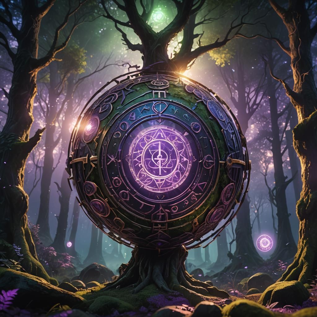 Mystical Forest Orb: Fantasy Concept Art
