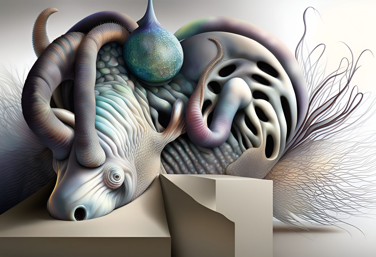 Exotic Creatures in Hyperreal 3D Render