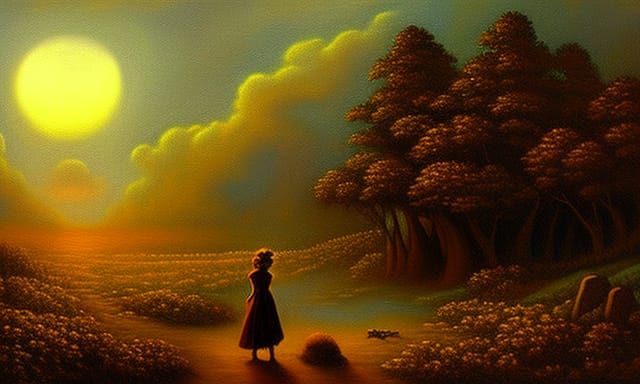 Creepy Fairy Wonderland Storybook Illustration