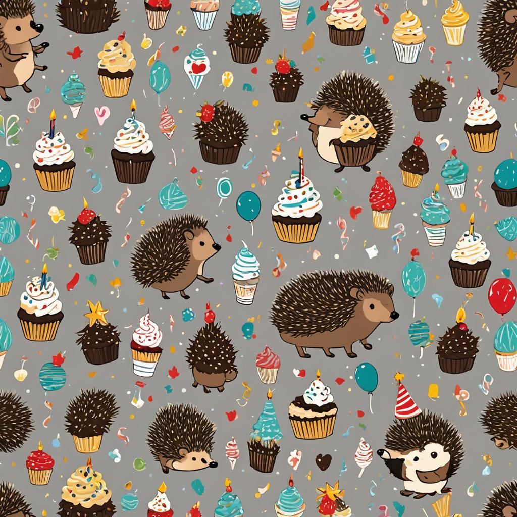 Hedgehog's Whimsical Birthday Party