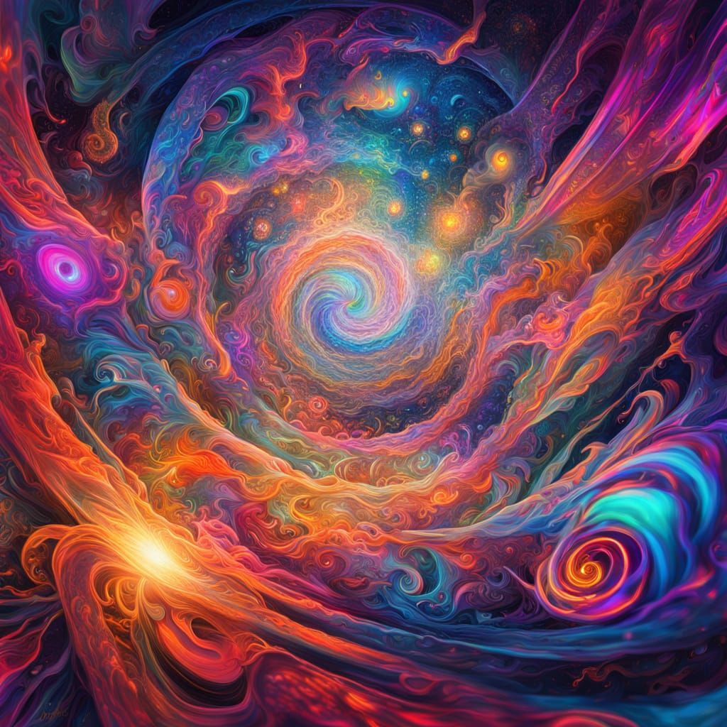 Cosmic Portal of Transformation in Surreal Style
