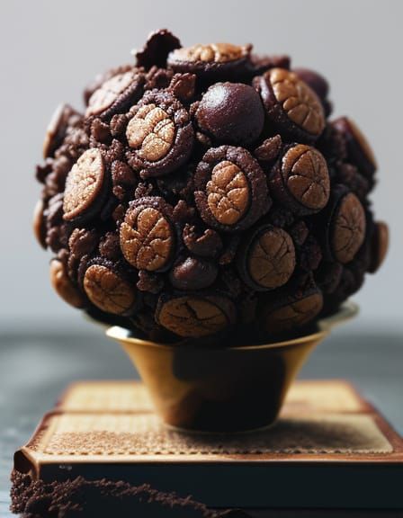 Extreme Close-Up of a Single Raisinet Candy