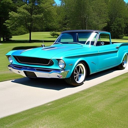 1961 Ford Ranchero with Mustang Rims