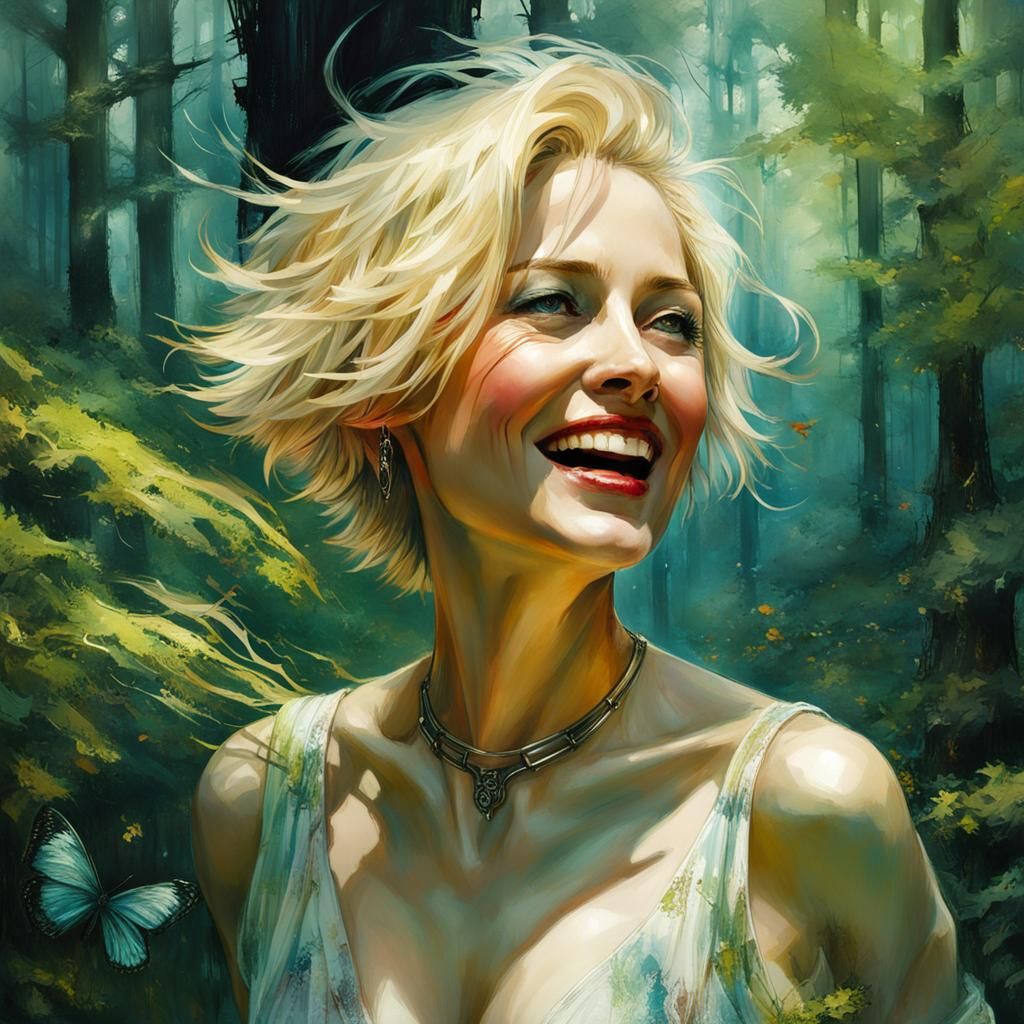 Breathing in the fresh air and feeling the sun on my face...