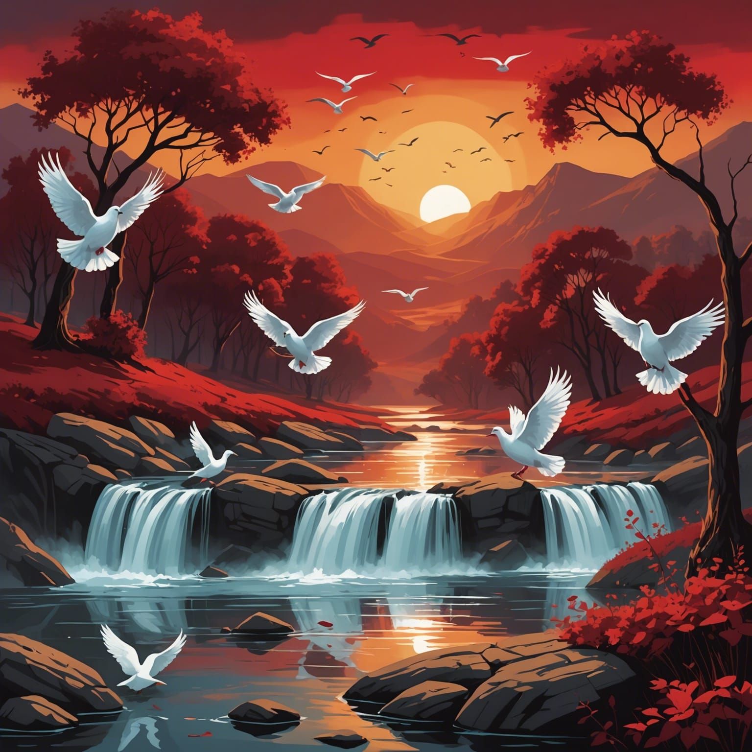 Serene Scene: Peace and Comfort in Faith