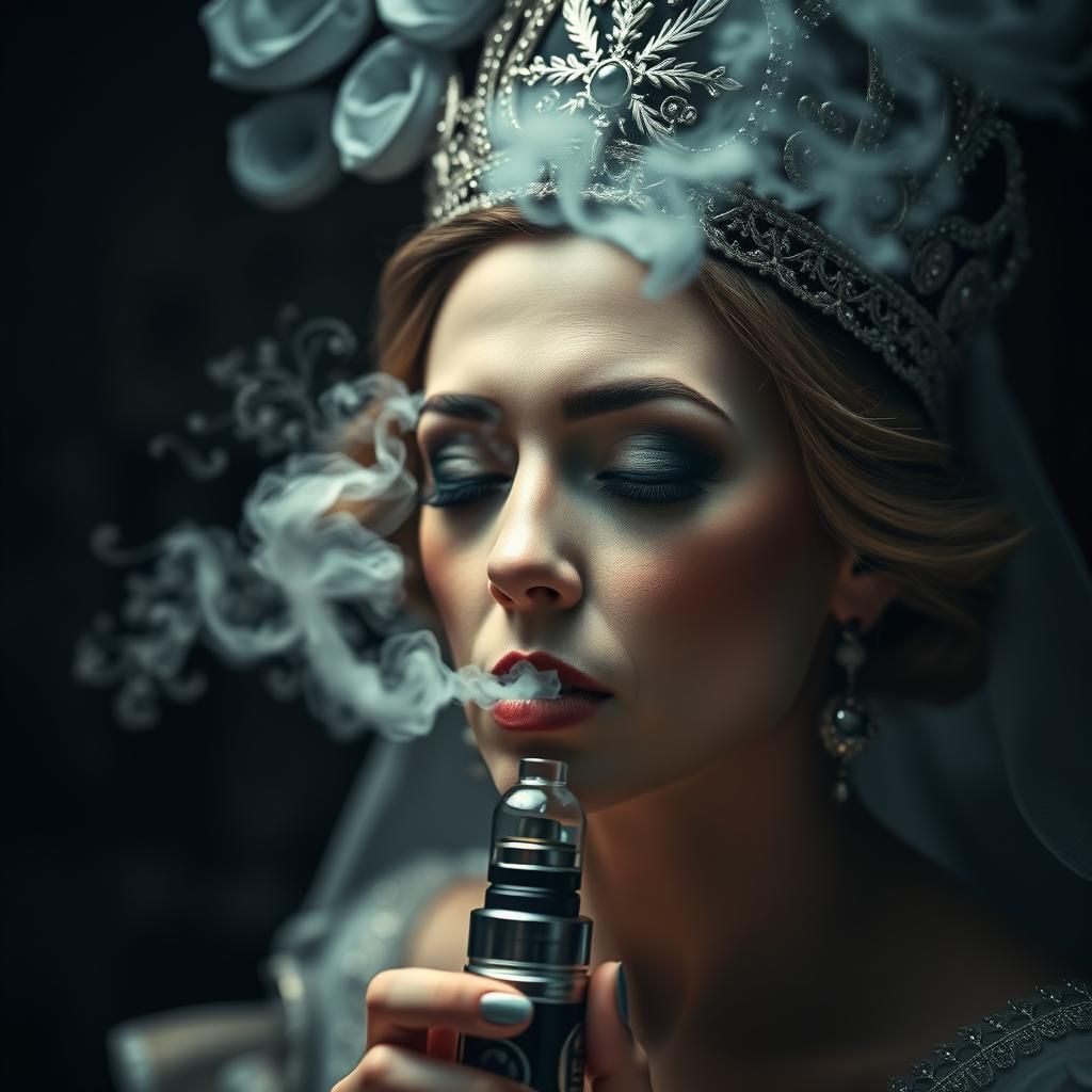 Hyperrealistic Close-Up of a Vape Device