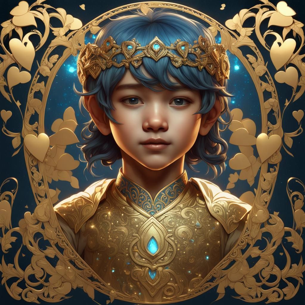 An Asian Golden Heart boy with dreams to care for the world