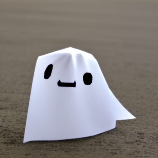 Simple AI Image of a Little Ghost