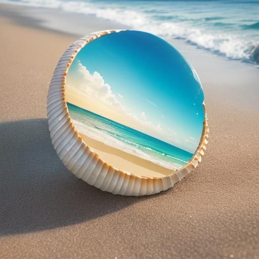 Seashell Macro Photography in Golden Light