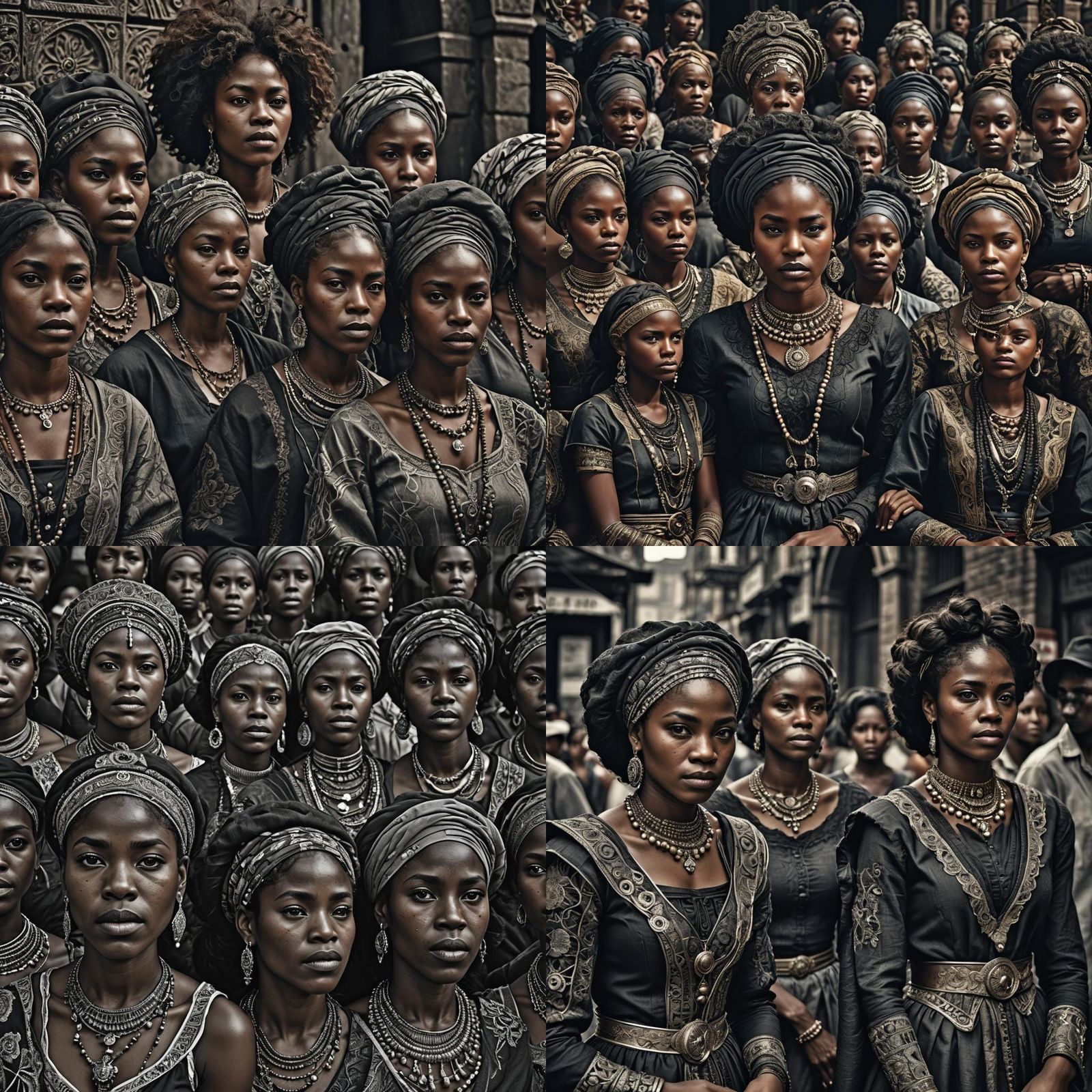 Hyperrealistic Portrait of a Black Woman