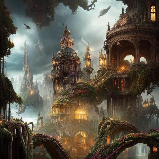 Epic Wonderland: A Cinematic Digital Masterpiece