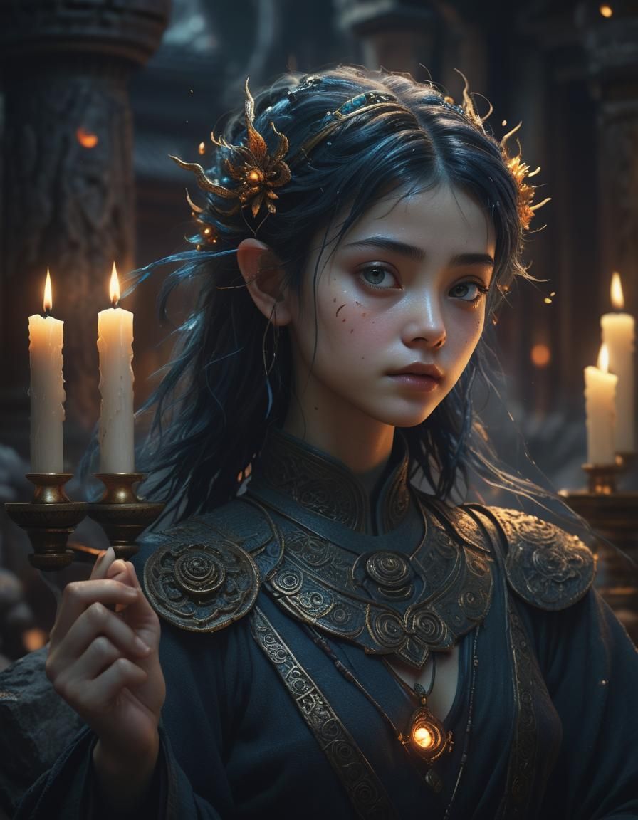 Zen Pixie in Mystical Temple