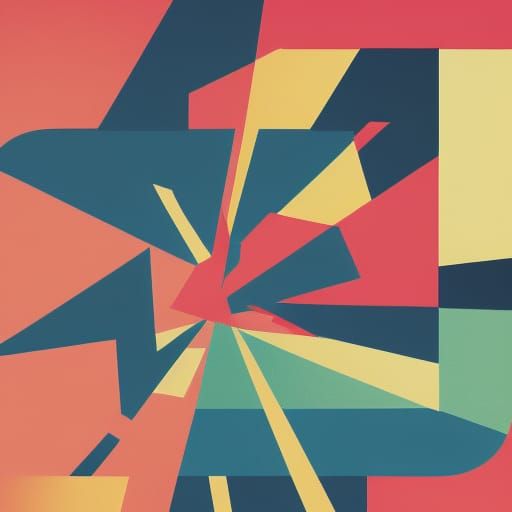 Crumbs Screen Print in Pop Art Style