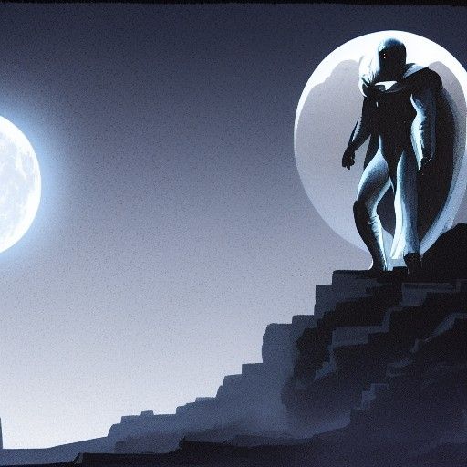 Moon Knight Detailed Matte Painting