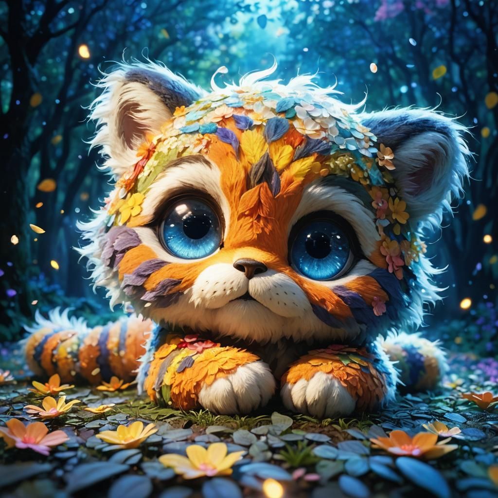 Happy Person in a Miyazaki-esque Garden