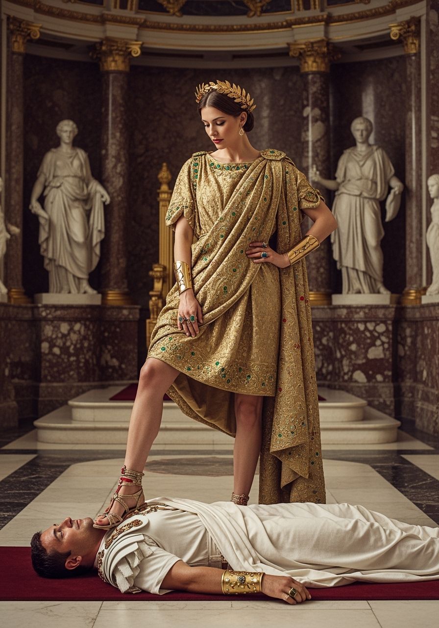 Roman Empress Tramples Senator in Lavish Palace
