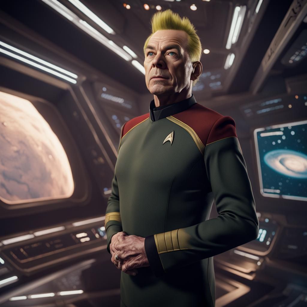 Peter Wright as Starfleet Officer: Detailed Portrait