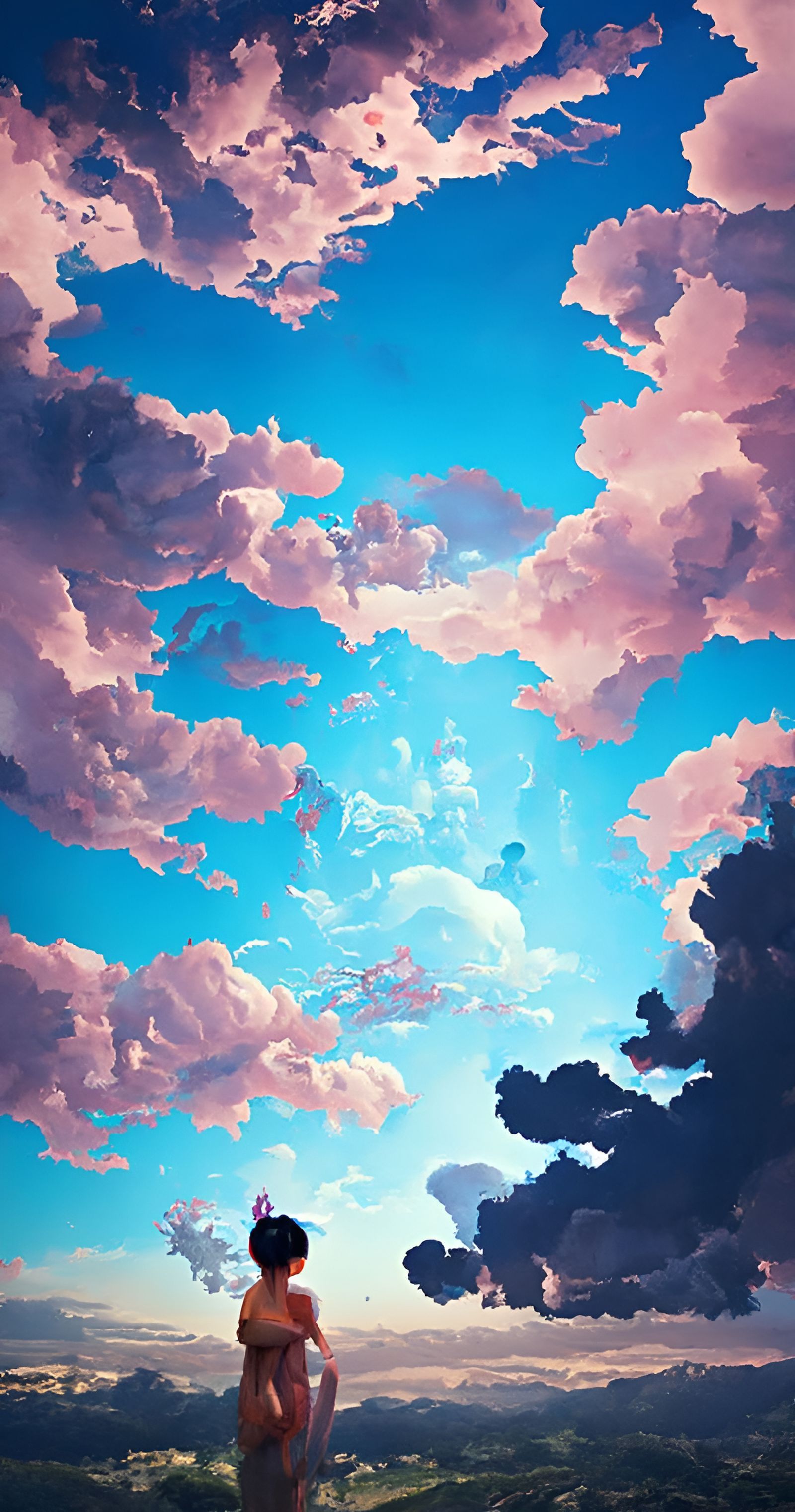 Japanese Cloudscape Photoillustration in 8K Resolution